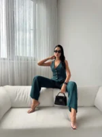 Women’s Vest & Wide-Leg Pants Set – Elegant & Modern Style